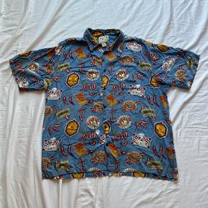 Big dogs button up short sleeve shirt Men’s XXL